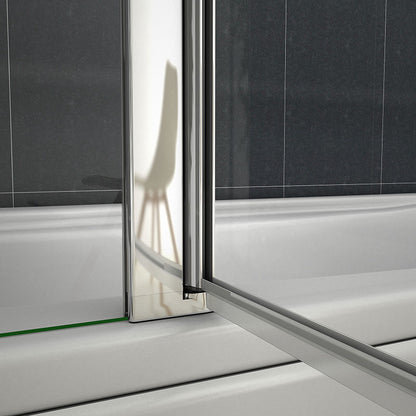Badewanne 2 tlg. Faltwand Duschwand duschabtrennung 120x140cm